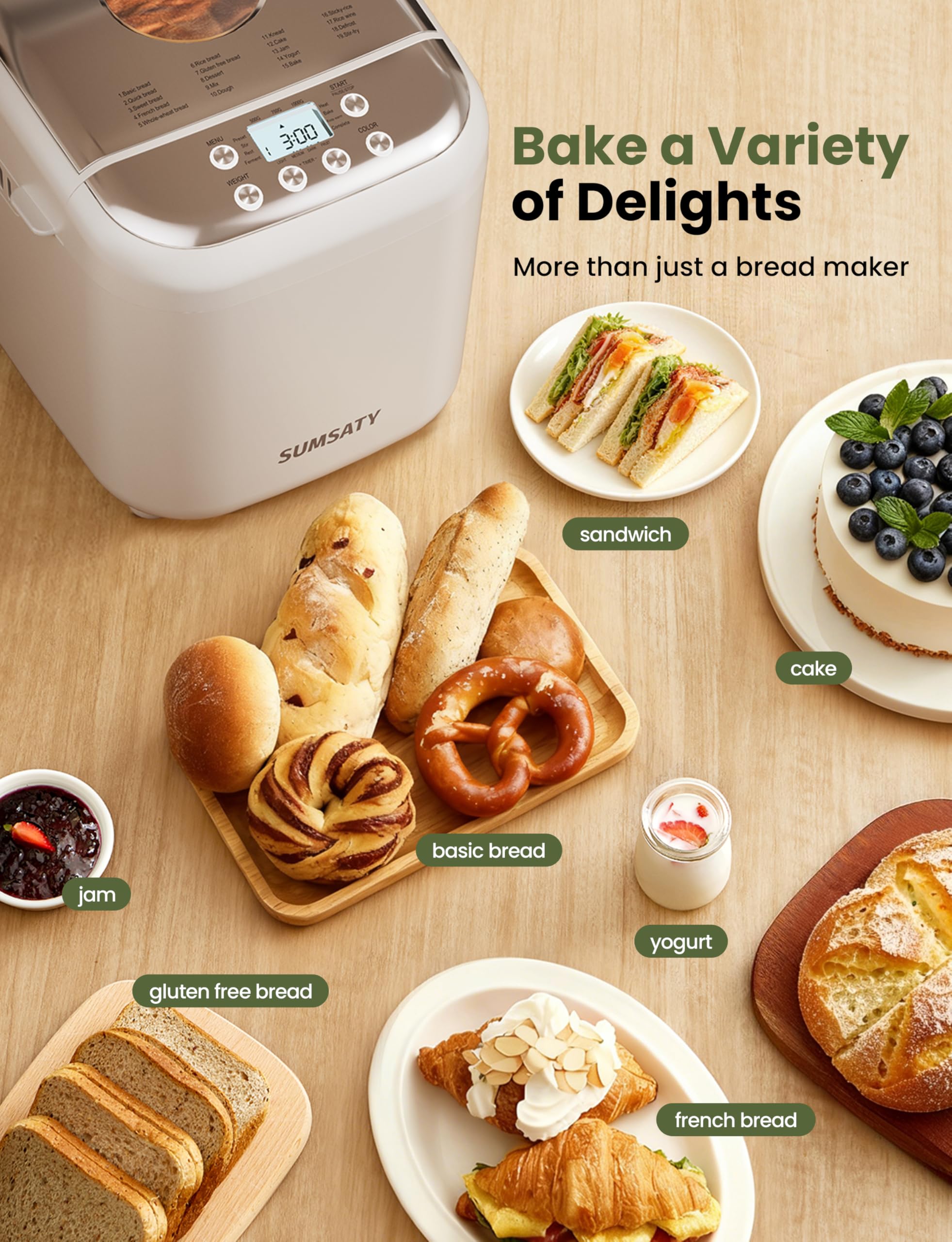 Temporizador de 15 horas para planificar horneados SUMSATY