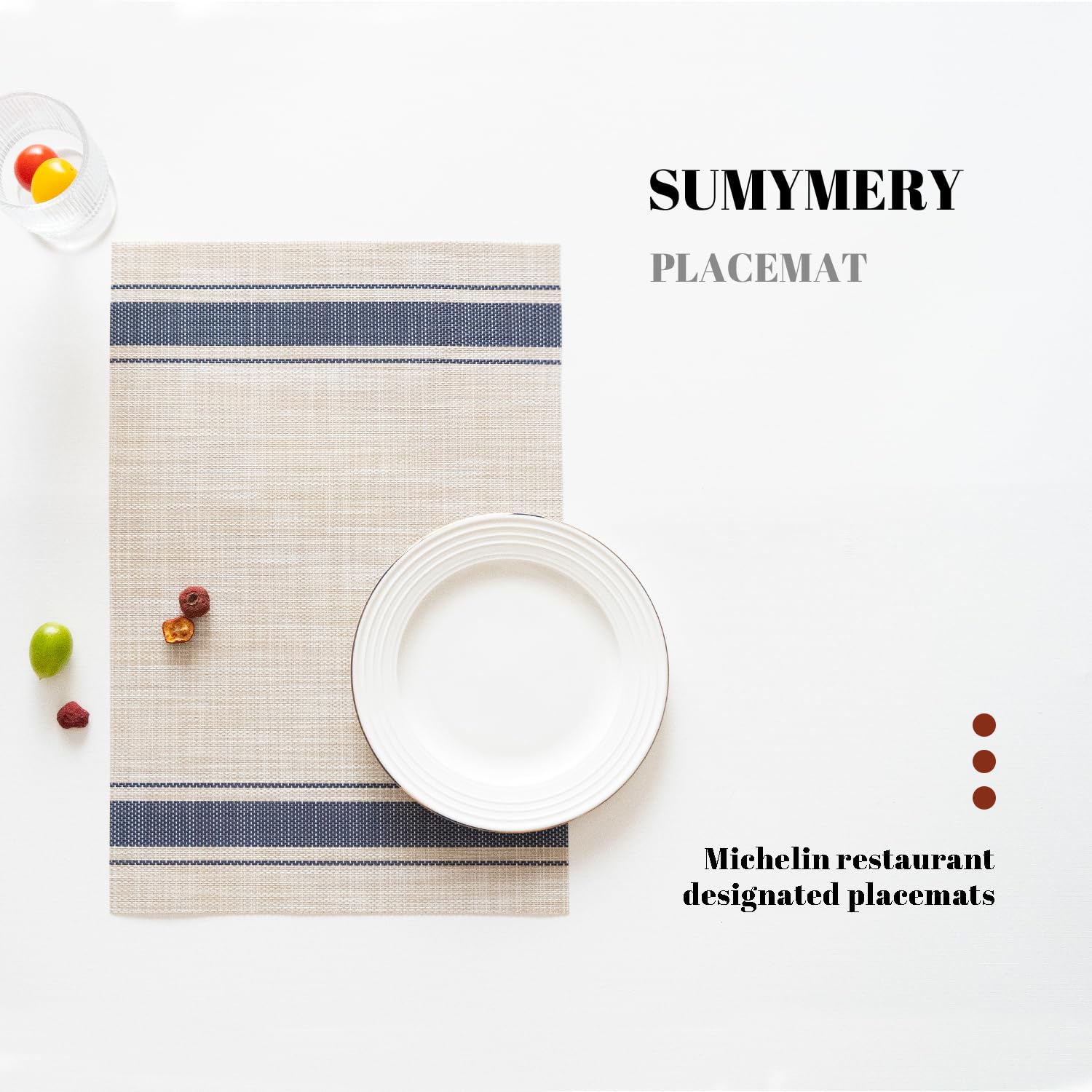 Sumymery manteles con diseño elegante, combinan con cualquier ambiente.