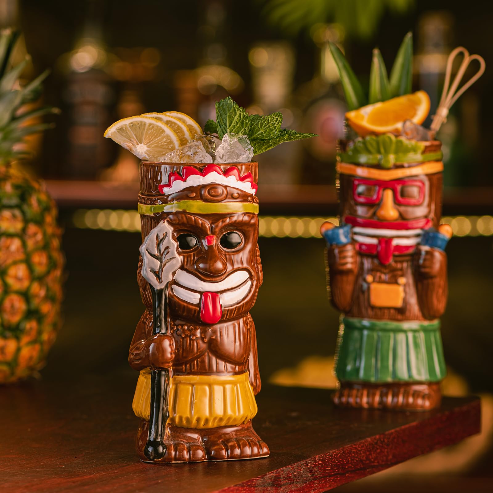 SUN GKOTTA pajitas tiki reutilizables para bebidas elegantes.