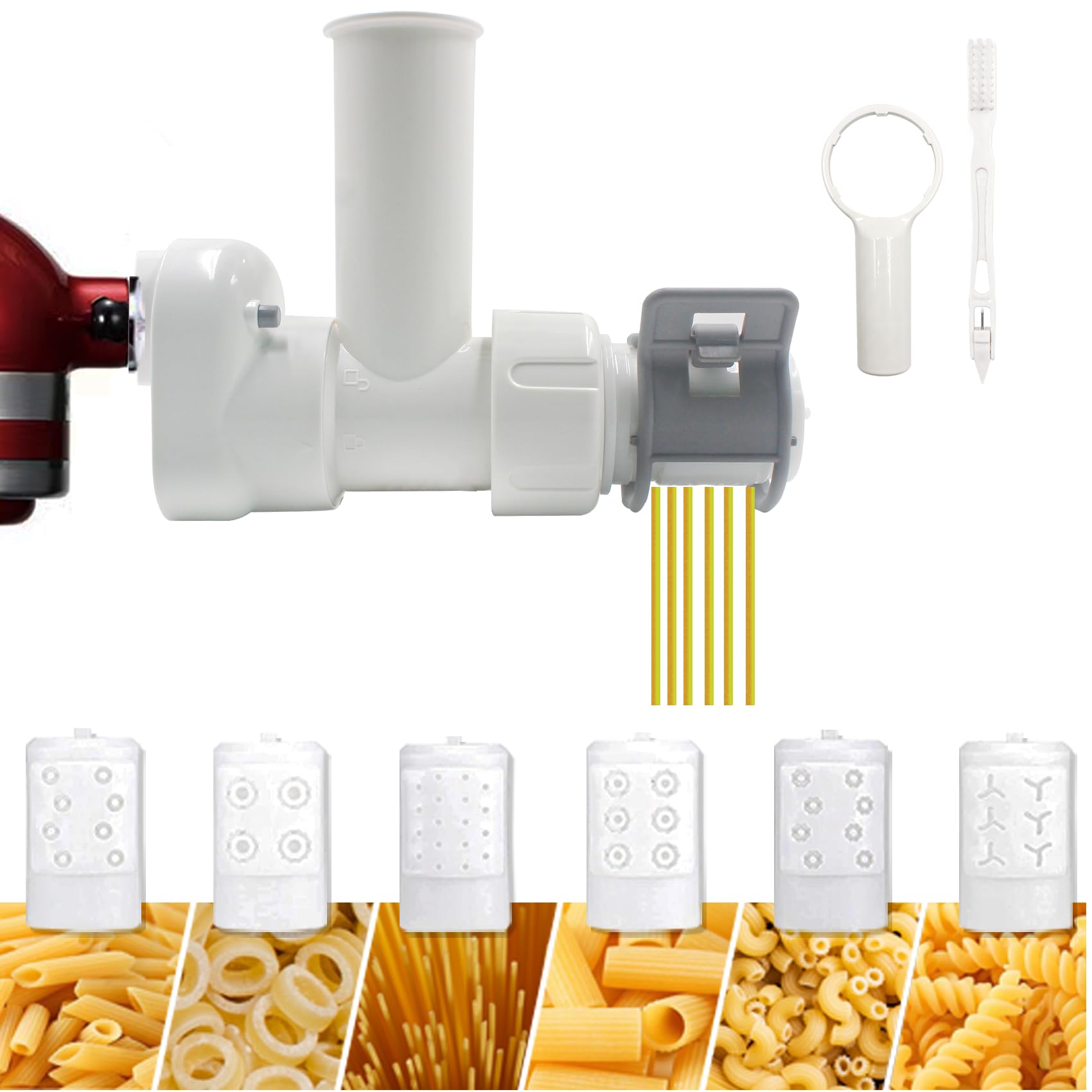 Sun3drucker accesorio pasta seis formas para espagueti y más