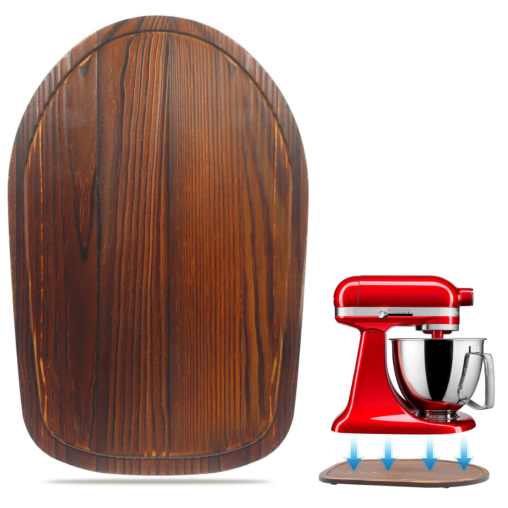 Sun3drucker Contenido: 1 deslizador de bambú para KitchenAid 4.5-5 Qt