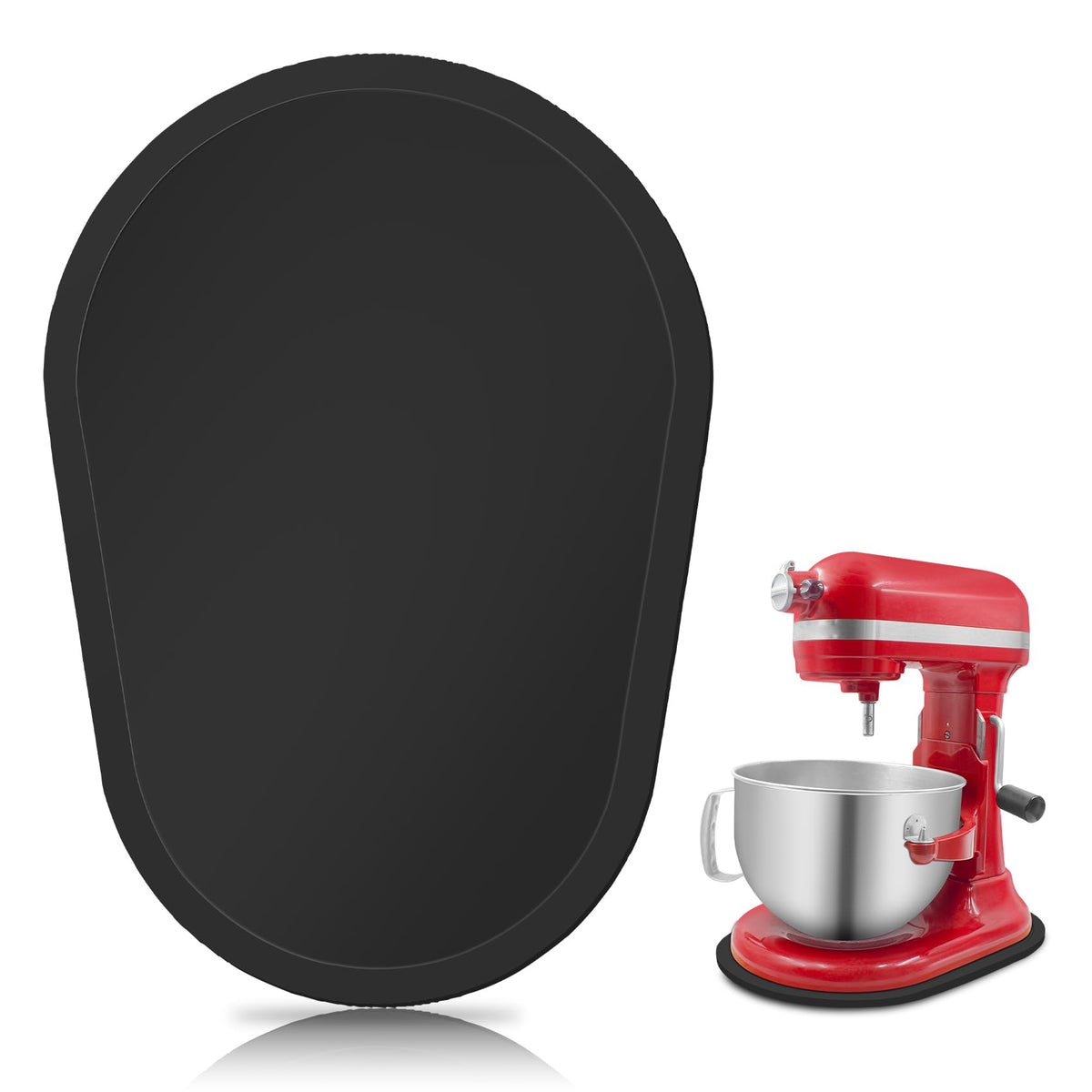 Sun3drucker deslizador de bambú para KitchenAid 5-8 Qt, movimiento suave.