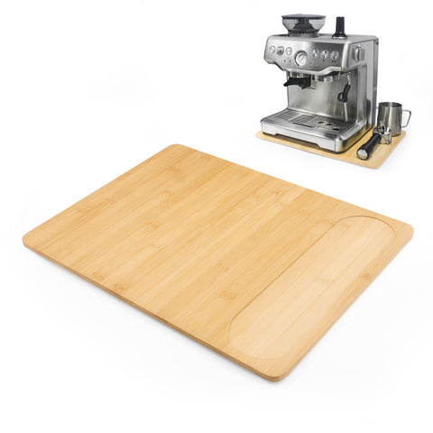 Sun3drucker deslizador de bambú tamaño grande para espresso: movimiento suave sobre la encimera.