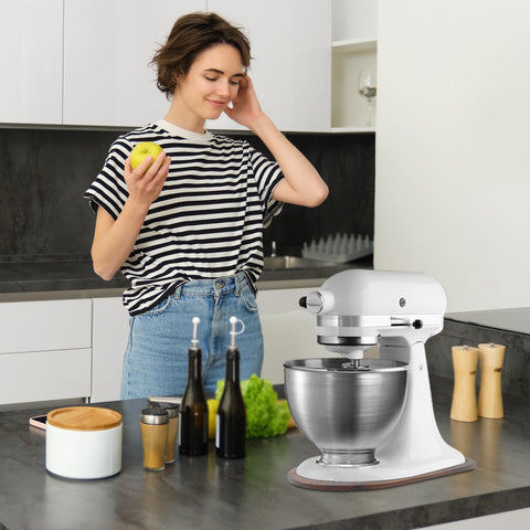 Sun3drucker Deslizador para KitchenAid 4.5-5 Qt en tono marrón elegante