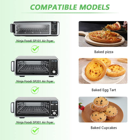 Sun3drucker mallas para horno-aire compatibles con Ninja Foodi para mejor cocción
