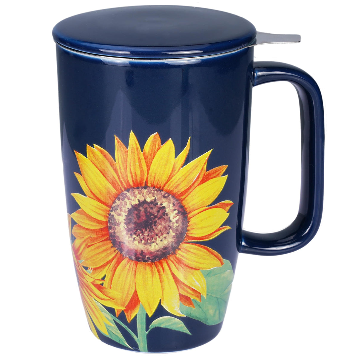 Sunddo taza cerámica con infusor para infusiones limpias de hojas sueltas.