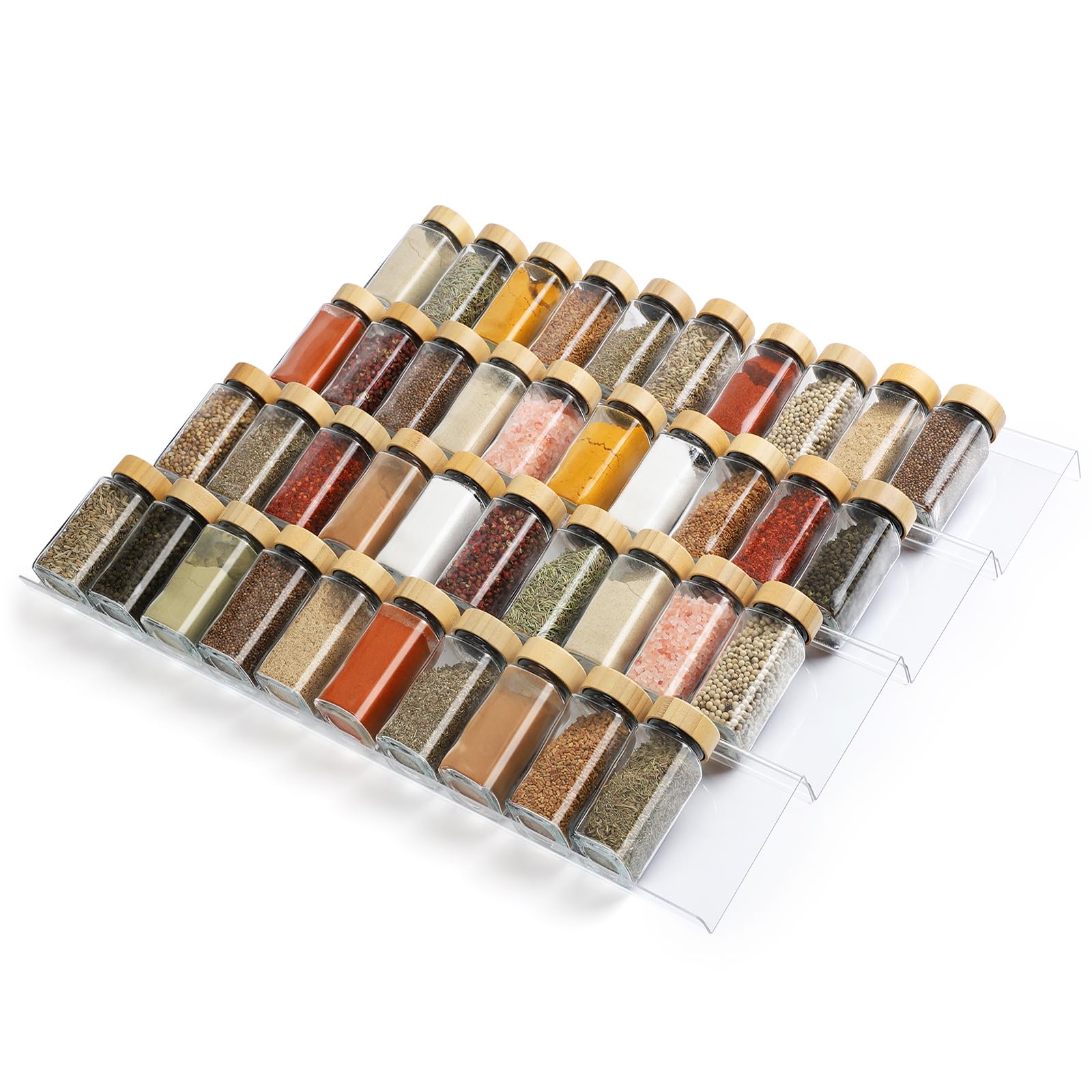 Suneerplay organizador-especias-8-estantes mantiene los frascos estables para cocina ordenada