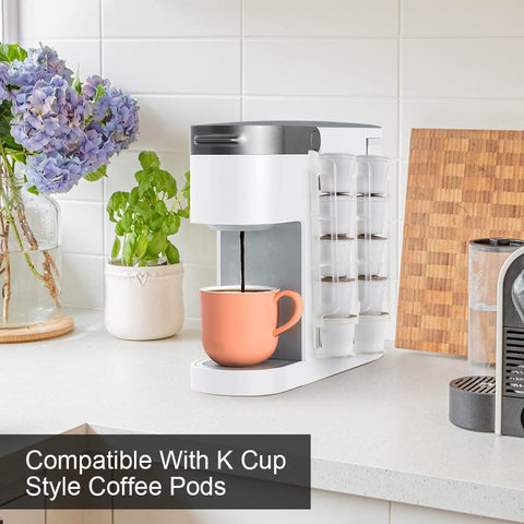 SUNGRACE capacidad para dos unidades, guarda diez cápsulas K-Cup.