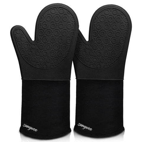 Guantes Sungwoo con silicona extra largos para manipular bandejas calientes