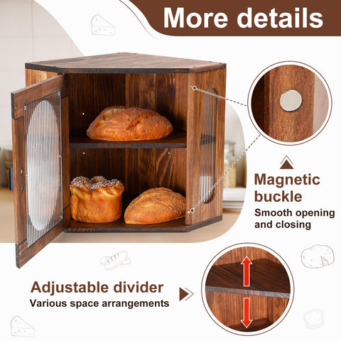 Sunhoo panera interior con divisor ajustable para distintos tamaños
