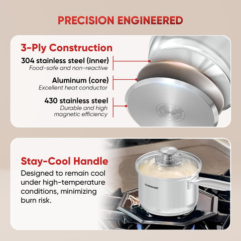 Sunhouse mango ergonómicos para verter con control