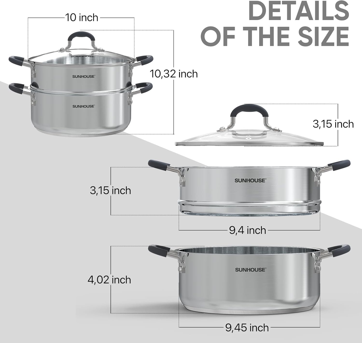 Sunhouse Olla Vaporera uso práctico en la cocina diaria