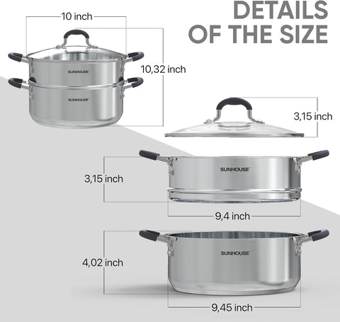 Sunhouse Olla Vaporera uso práctico en la cocina diaria