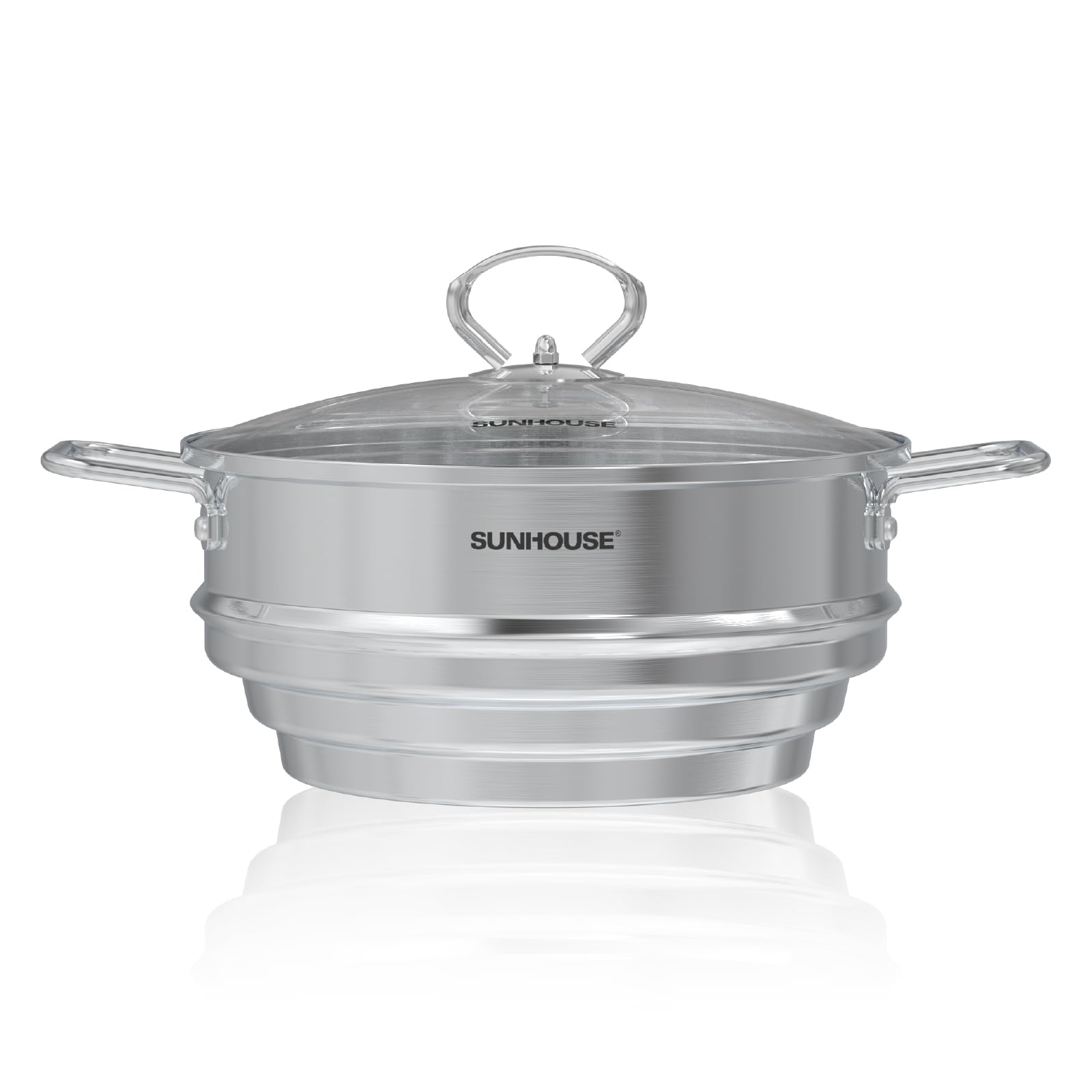 Sunhouse verduras al vapor en 8 pulgadas para cocción rápida y saludable