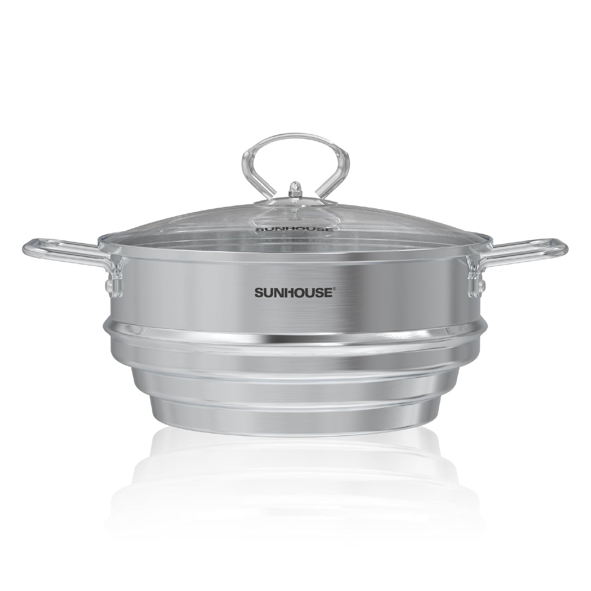 Sunhouse verduras al vapor en 8 pulgadas para cocción rápida y saludable