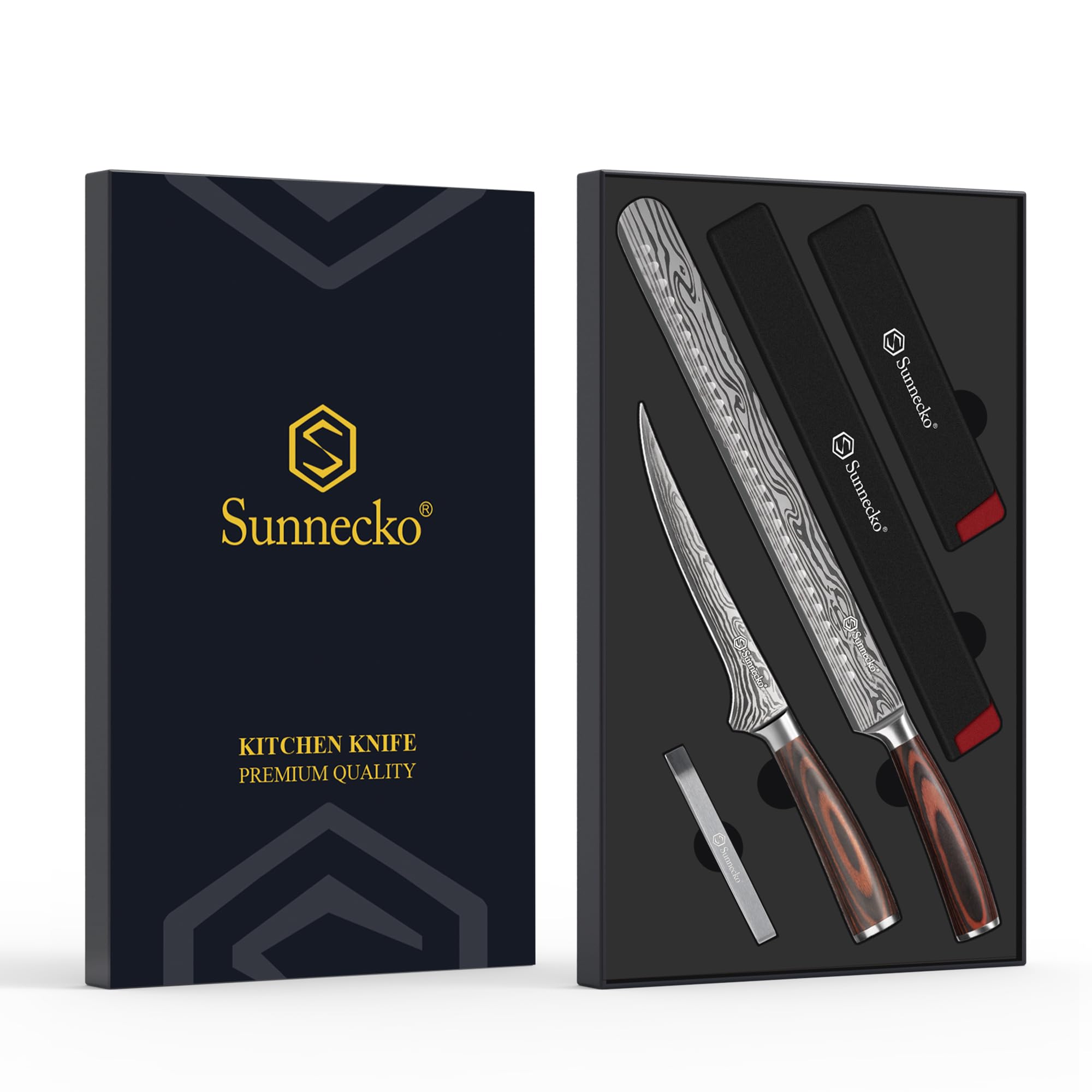 Sunnecko cuchillo desosar de 7 pulgadas con mango ergonómico