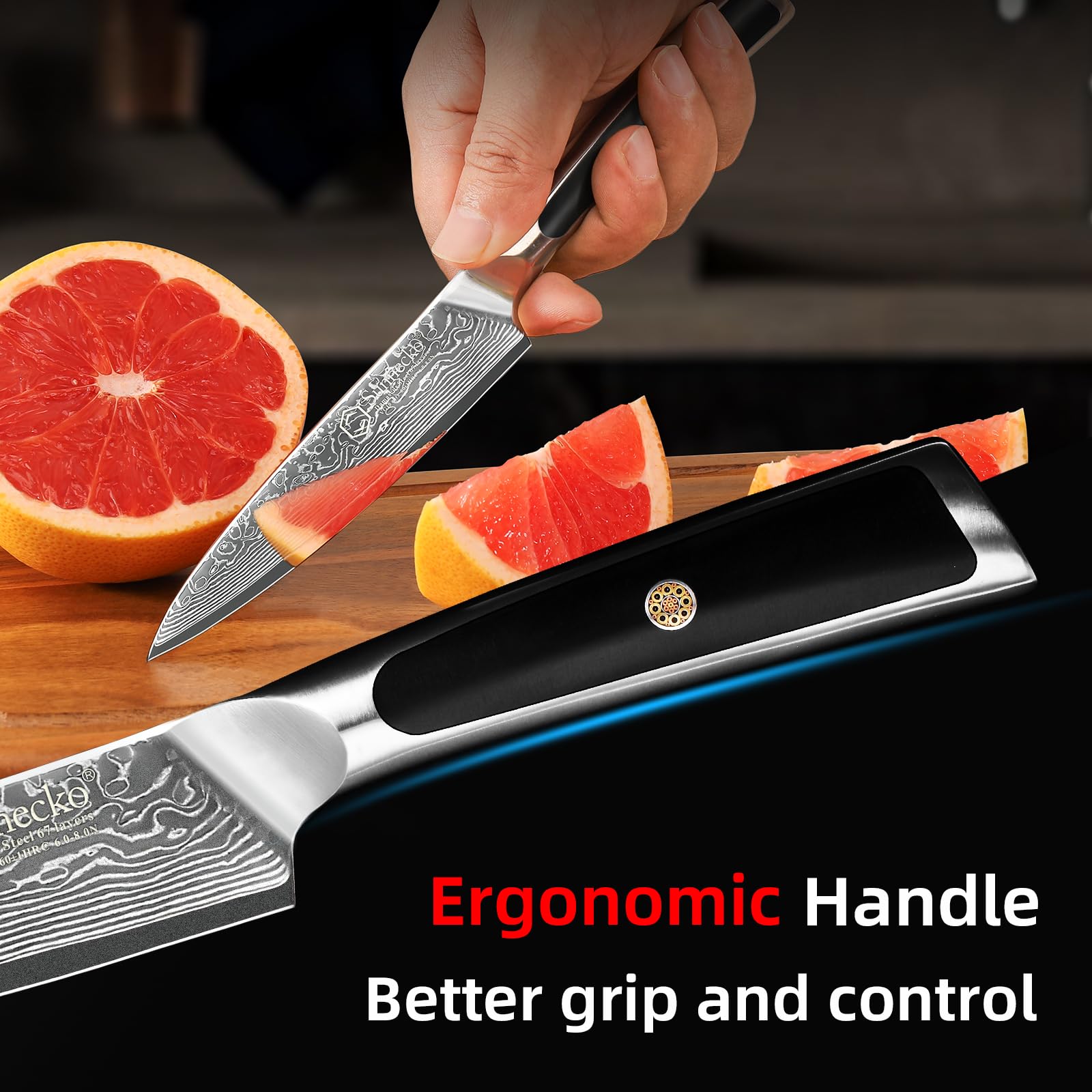 Cuchillo Sunnecko en caja elegante, listo para regalo.
