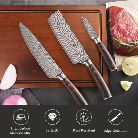 Sunnecko cuchillo pelador 3.5 pulgadas, manejo cómodo para trabajos pequeños.
