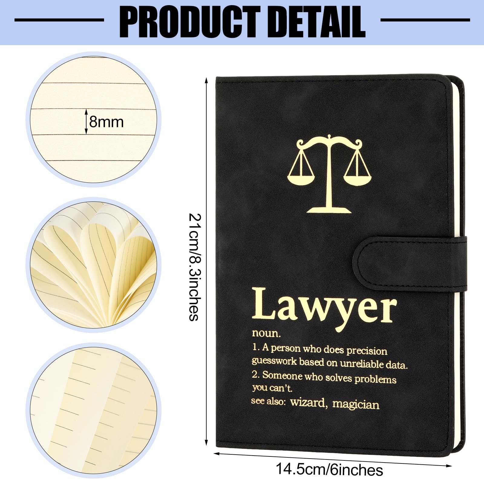 Sunnychicc gemelos de justicia, estilo sobrio para reuniones.