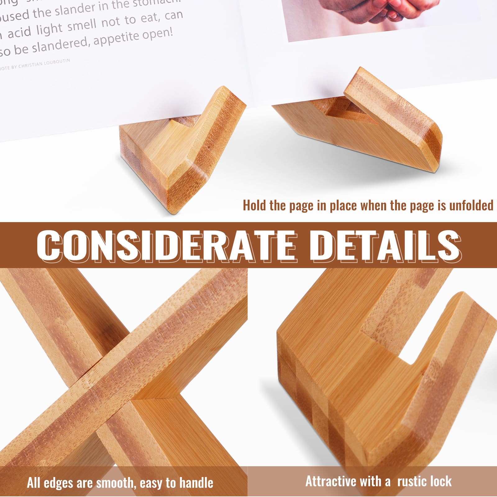 Sunnychicc soporte-libros cocina compacto: organiza la encimera sin ocupar mucho espacio