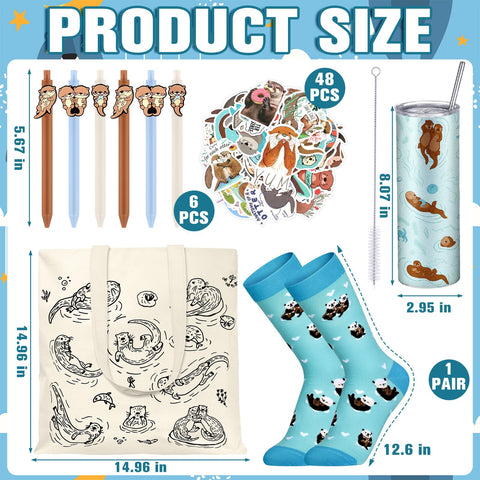 sunnychicc vaso termico 20 onzas nutria marina, mantiene bebidas calientes