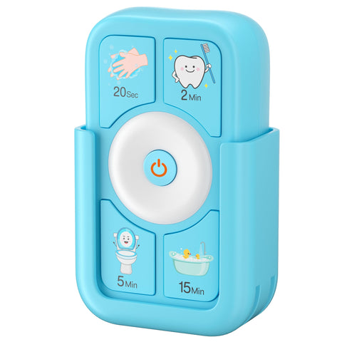 Sunnyload temporizador azul para lavado de manos en 20 segundos, ideal para hábitos diarios.