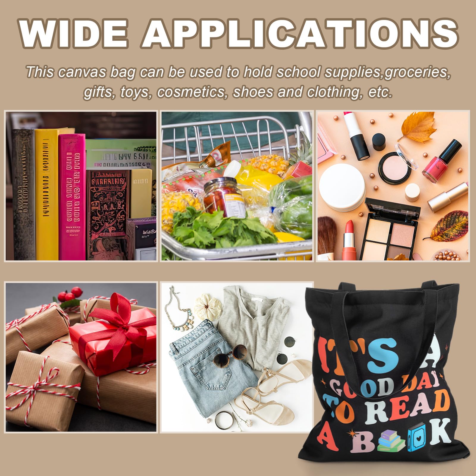 Sunnymove bolsa regalo literario, perfecta para sorprender a lectores y docentes.