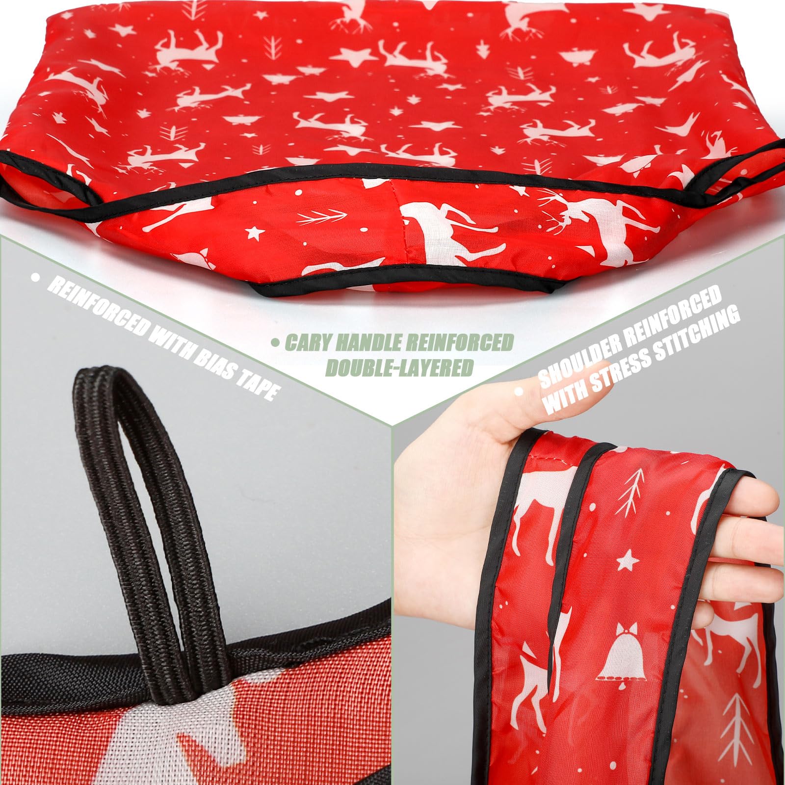 Bolsas Sunnymove con motivos festivos de dulces, útiles para regalos.