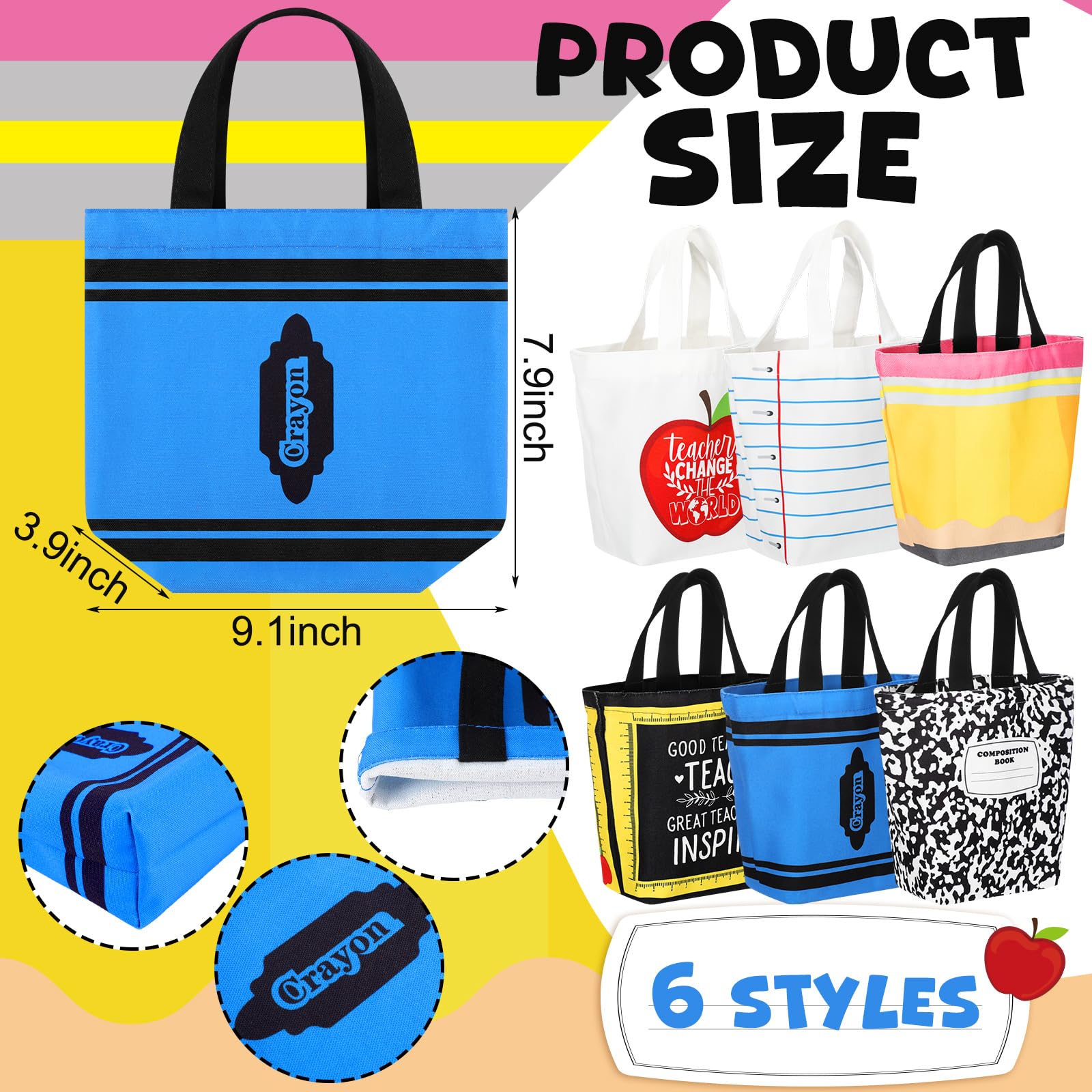 Sunnymove tote maestra cuaderno, perfecto para organización personal y aula.