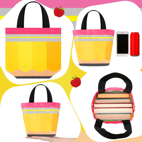 Sunnymove tote maestra libro educativo, versátil para trabajos y salidas.