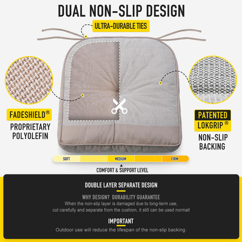 SUNROX diseño tufted y costuras dobles para mayor durabilidad.