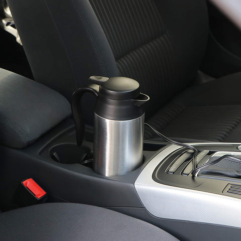 Tetera Sunsbell compacta para hueco de vaso en coche.