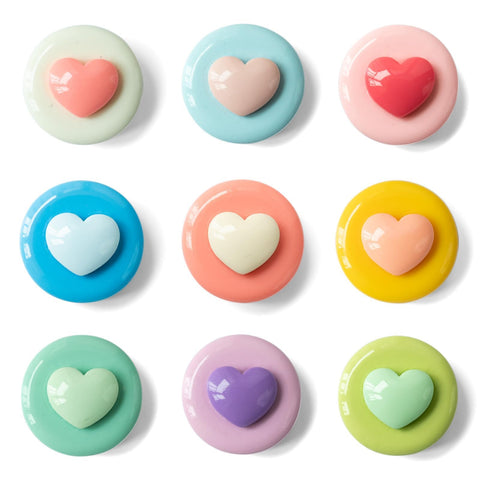 SUNURS imán corazon-3D, sujeción fuerte en superficies metálicas