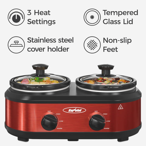 SUNVIVI ajuste de temperatura con tres modos para recetas.