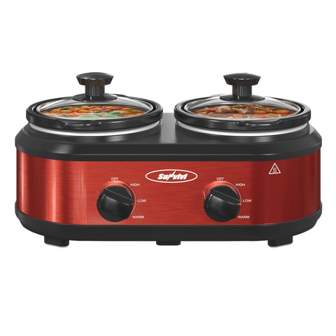 SUNVIVI doble cazo cerámico removible para cocinar dos platos a la vez.