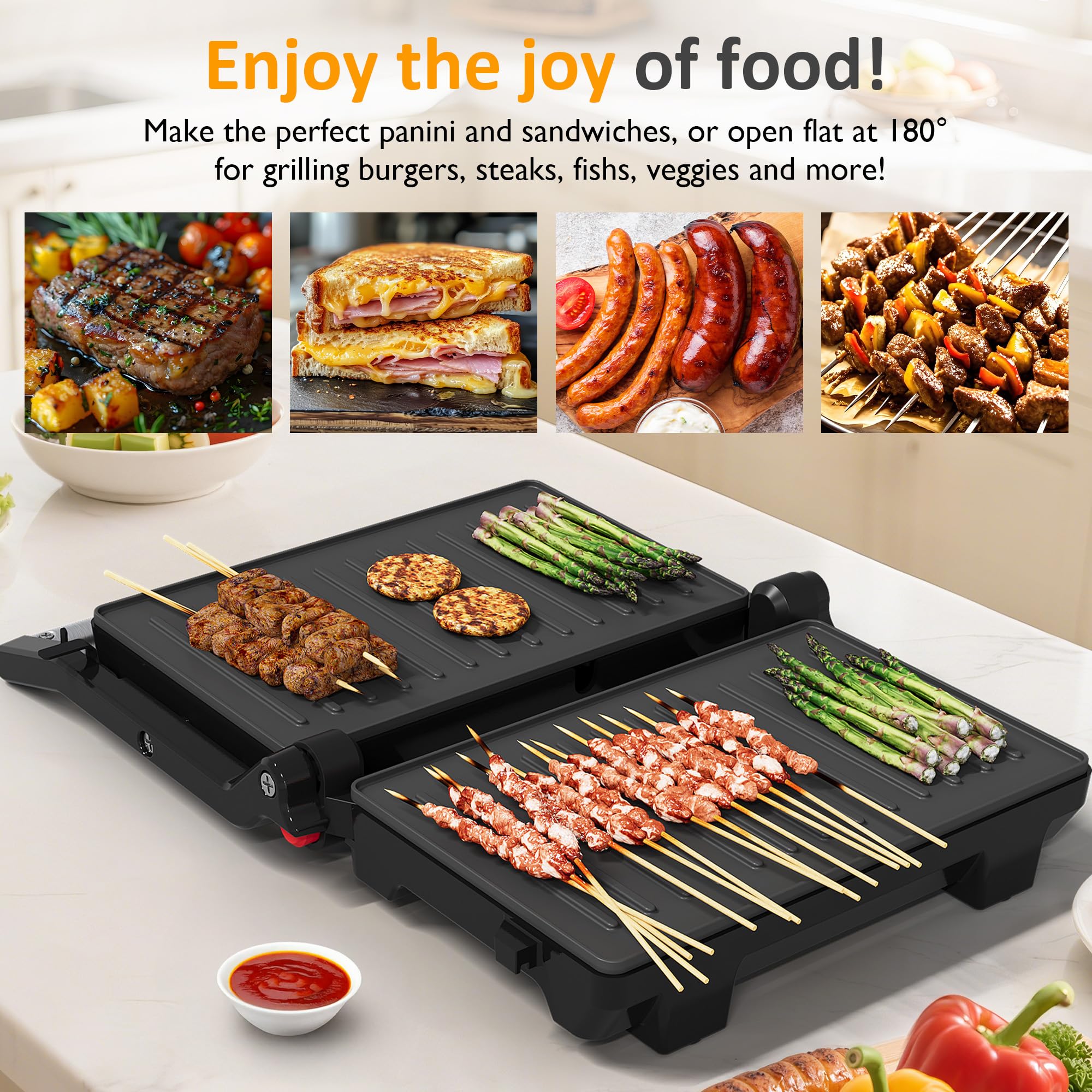 Sunvivi doble lado grill: cocina por ambos lados sin voltear.
