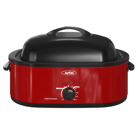 Sunvivi Horno Asador con tapa auto-basteo para un asado más jugoso