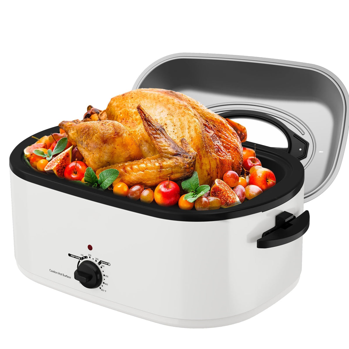 Sunvivi Horno Asador 24 Cuartos con tapa y visor para grandes banquetes