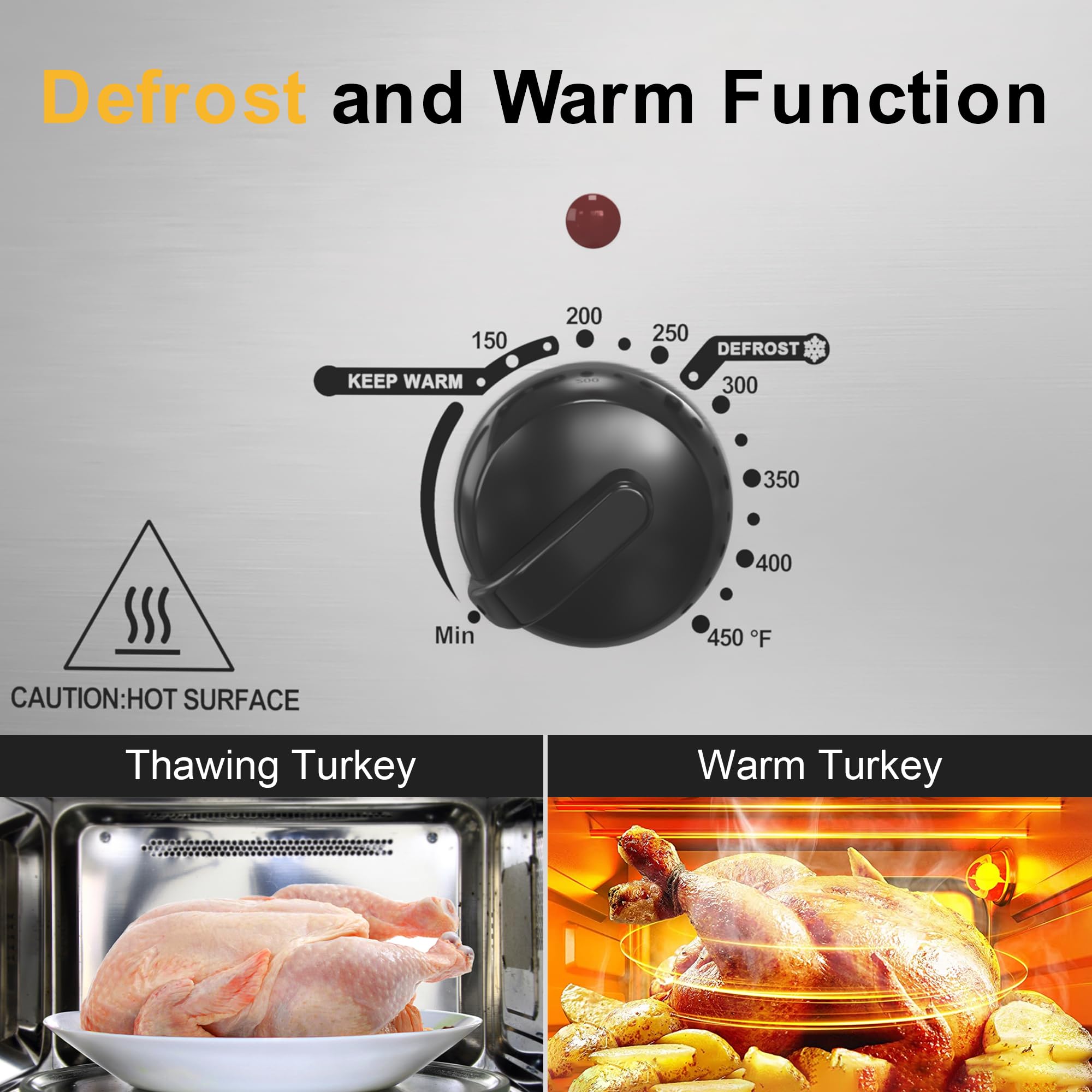 Sunvivi Horno asador 24lb 20qt – manijas frías para mayor seguridad.