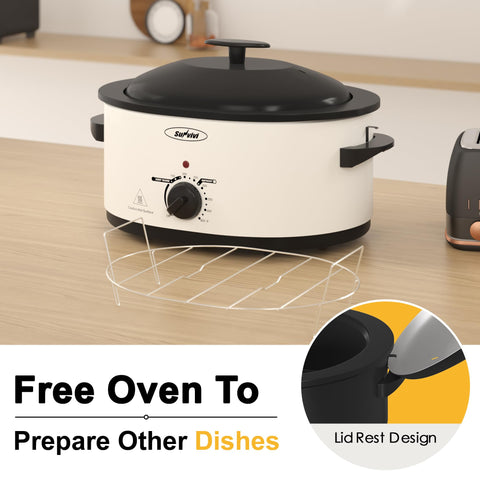 Sunvivi Horno 8qt con rack removible para cocción uniforme.