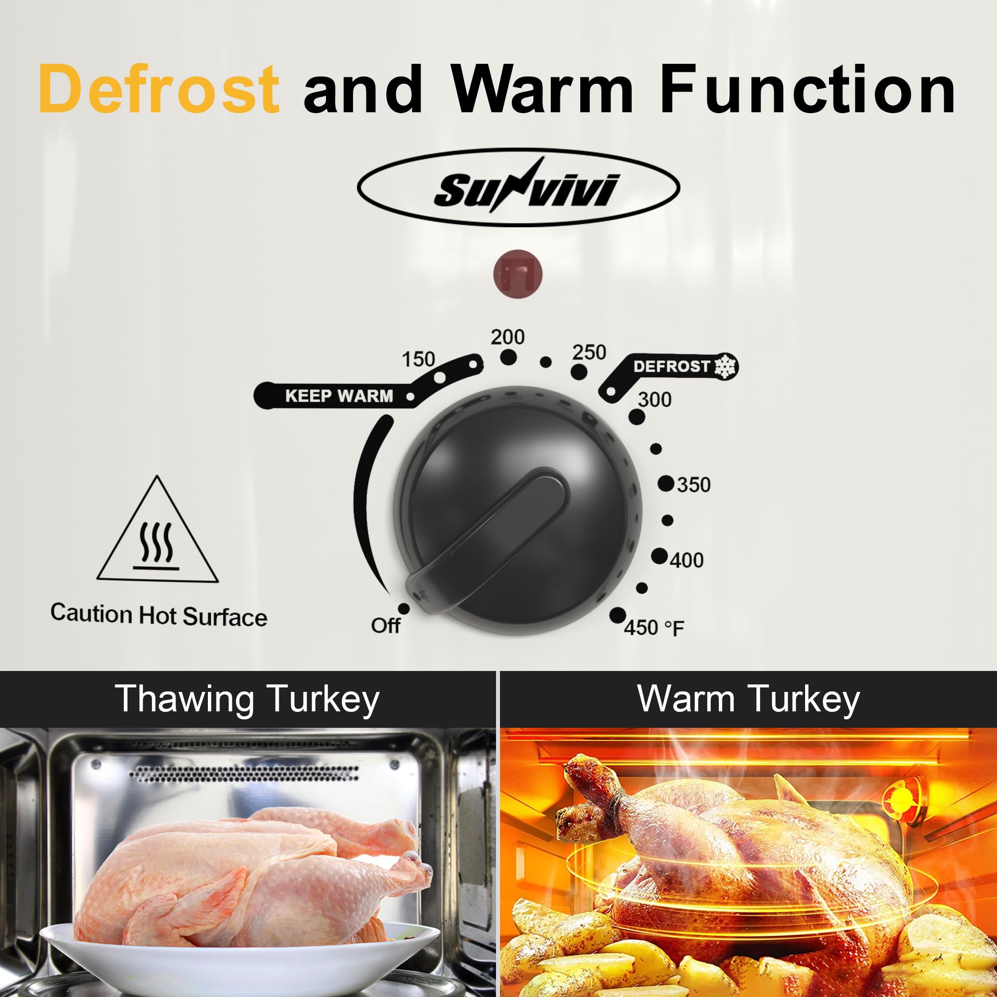 Sunvivi Horno 8qt para multicocina: hornear, asar y cocer lentamente.