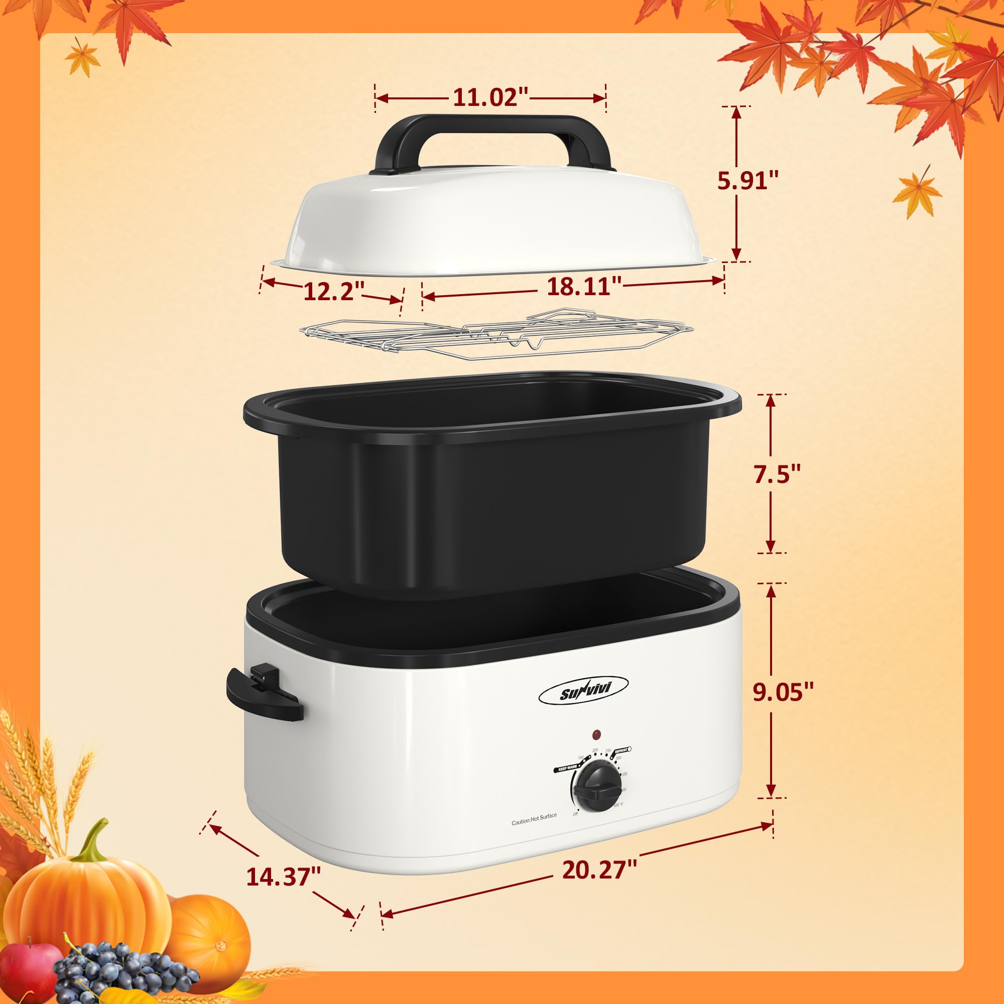 Sunvivi ideal para celebraciones y comidas grandes