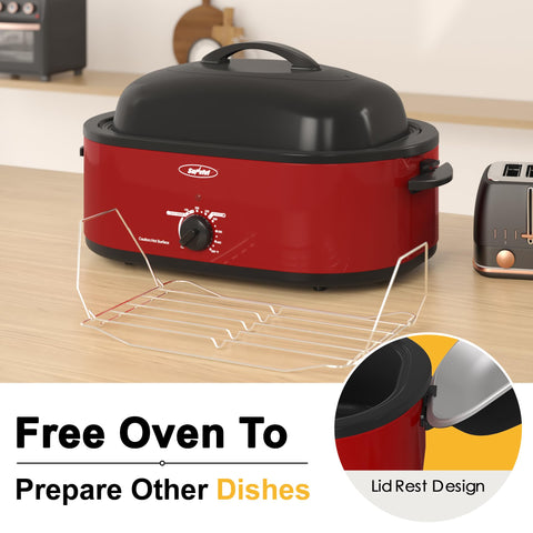 Sunvivi Horno Asador con bandeja desmontable para limpieza rápida