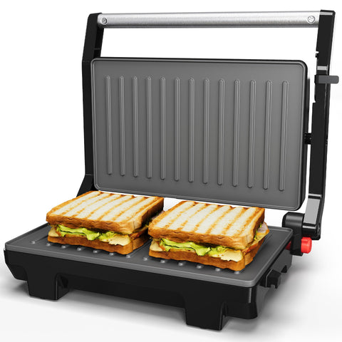 Sunvivi Panini Press para sándwiches: listo para comer en minutos, dorado y crujiente.