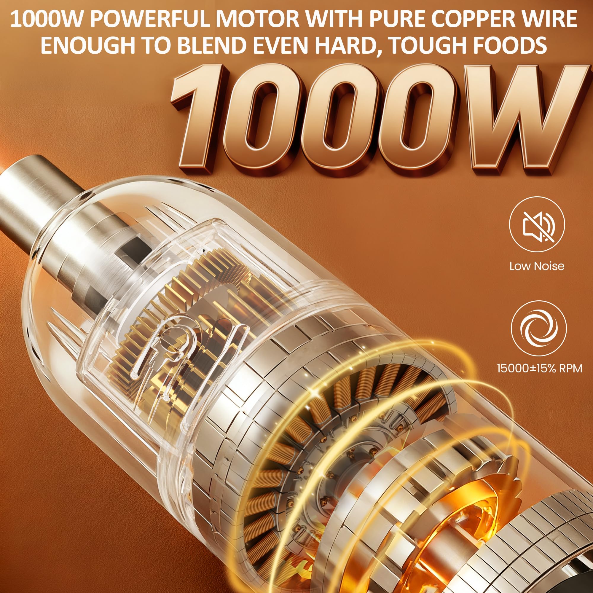 Sunvivi picadora 860 ml para picar ingredientes con facilidad.