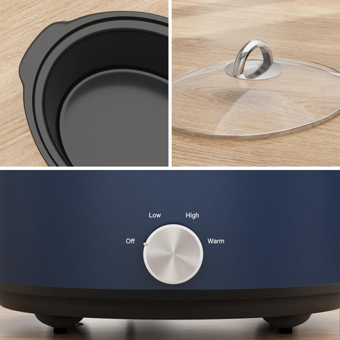 SUNVIVI pote cerámico apto para lavavajillas, limpieza sin esfuerzo.