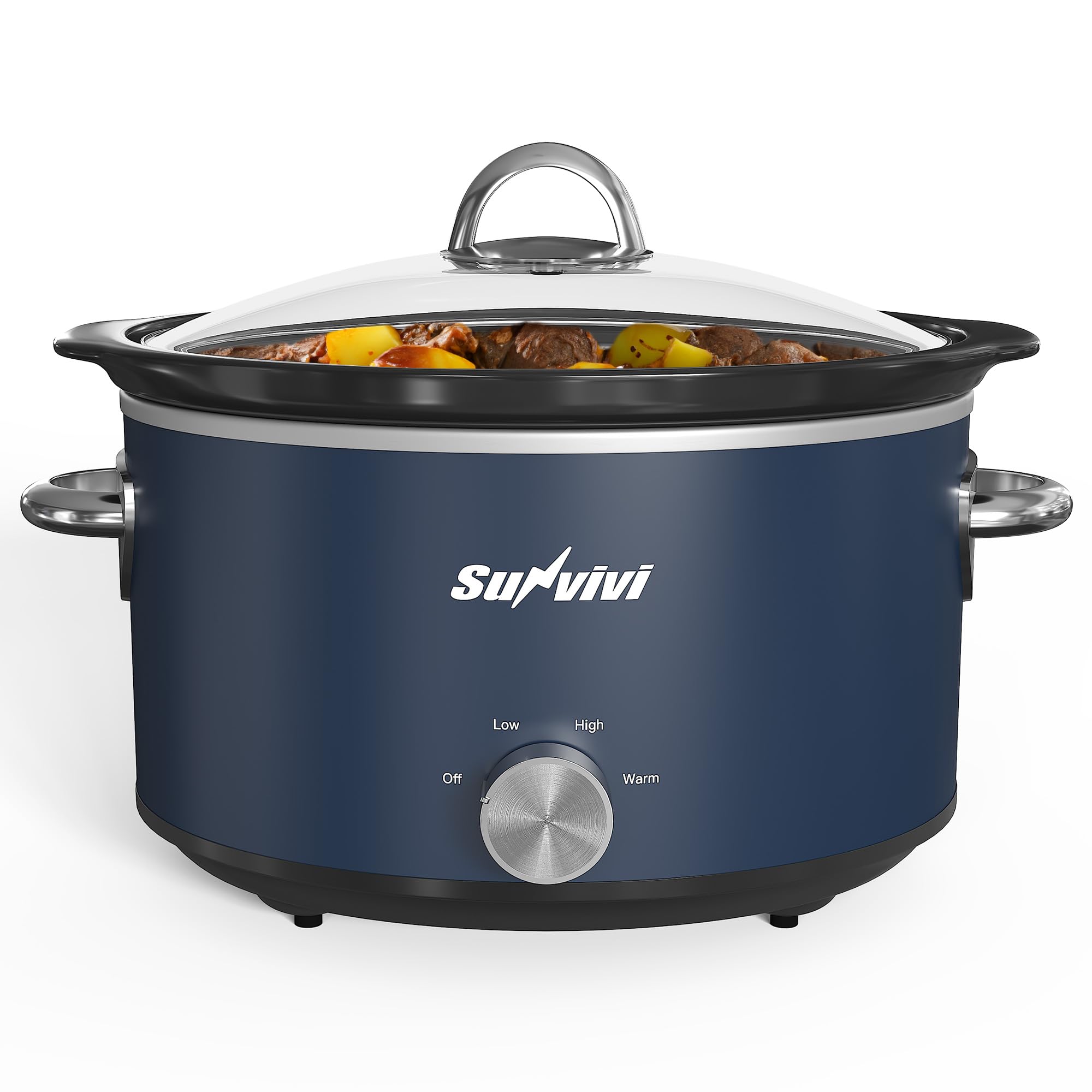 SUNVIVI pote cerámico desmontable, fácil de limpiar y apto para lavavajillas.
