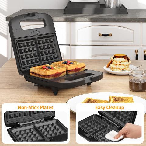 Sunvivi sándwich-maker diseño compacto para almacenamiento fácil.