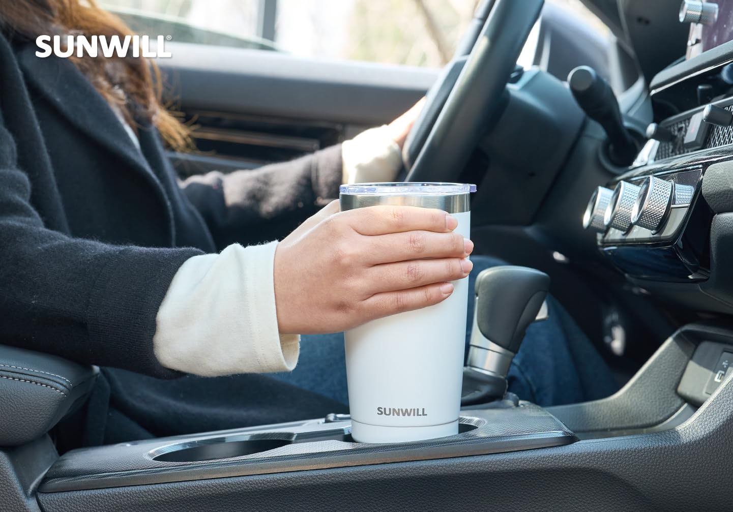 SUNWILL bebida caliente o fría mantiene temperatura en movimiento
