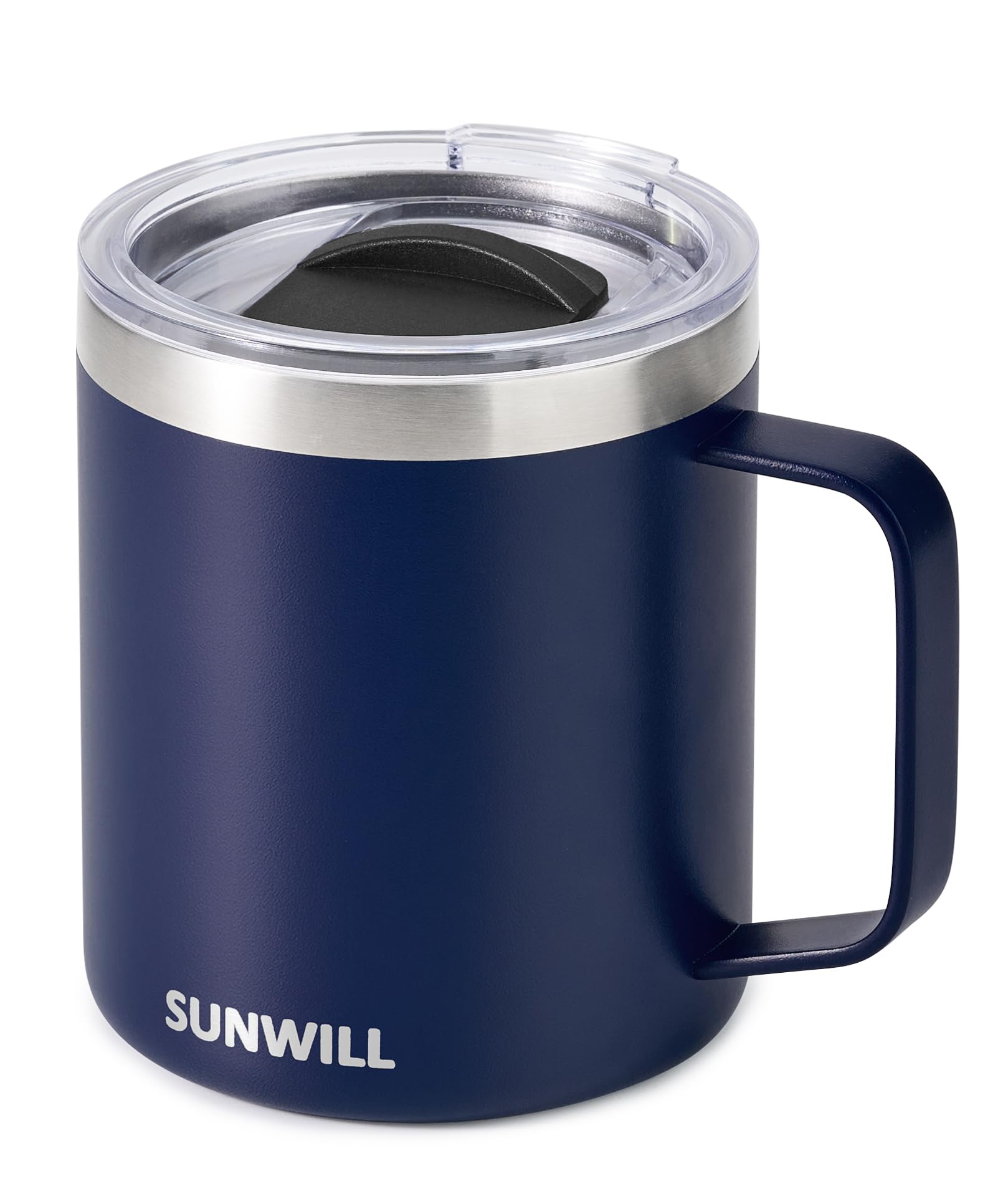 SUNWILL taza aislada con tapa 14oz mantiene bebidas calientes durante el desplazamiento